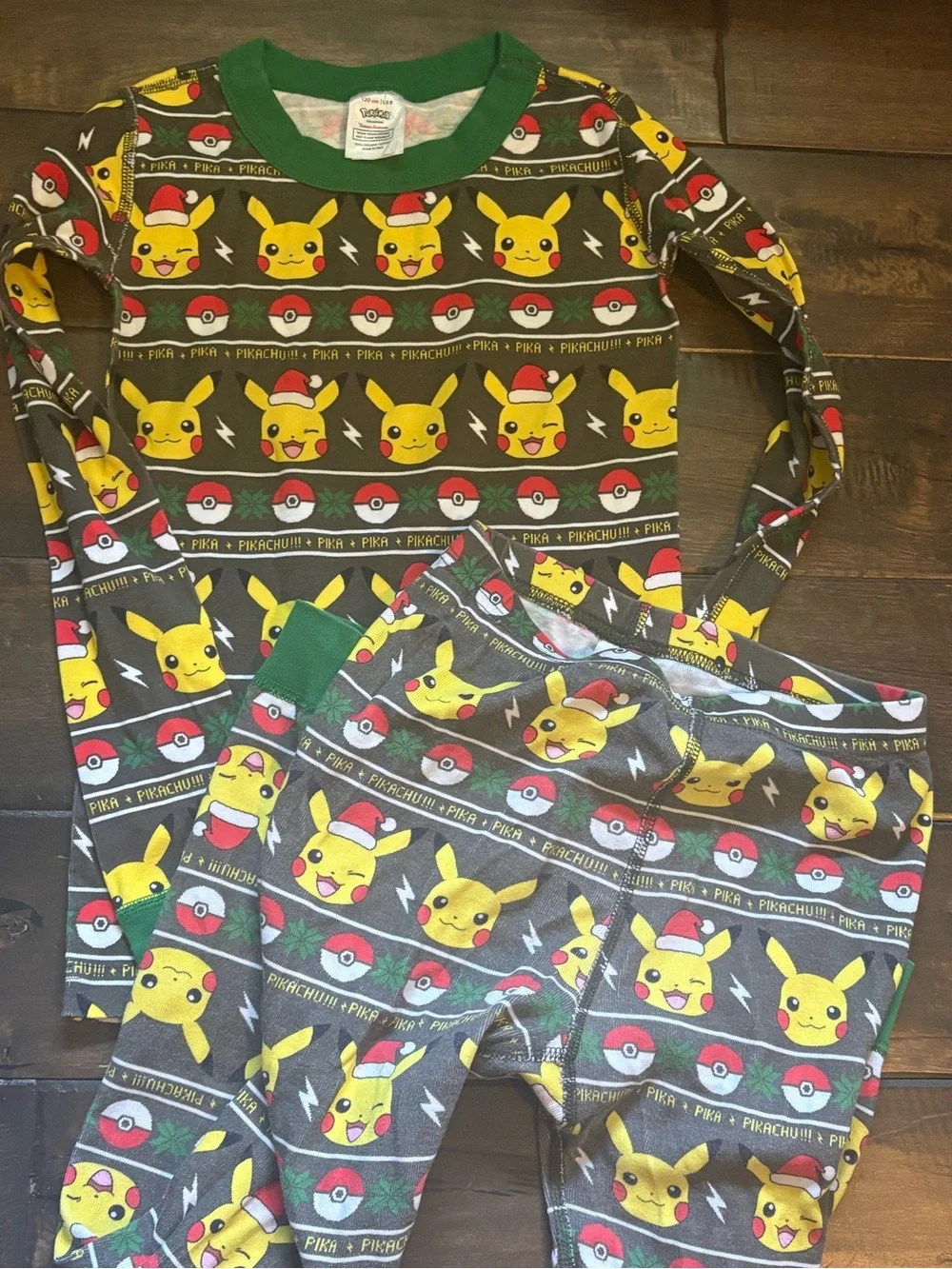 Hanna Anderson Pokemon Spiderman Pikachu Kids Pajama Set SZ 8